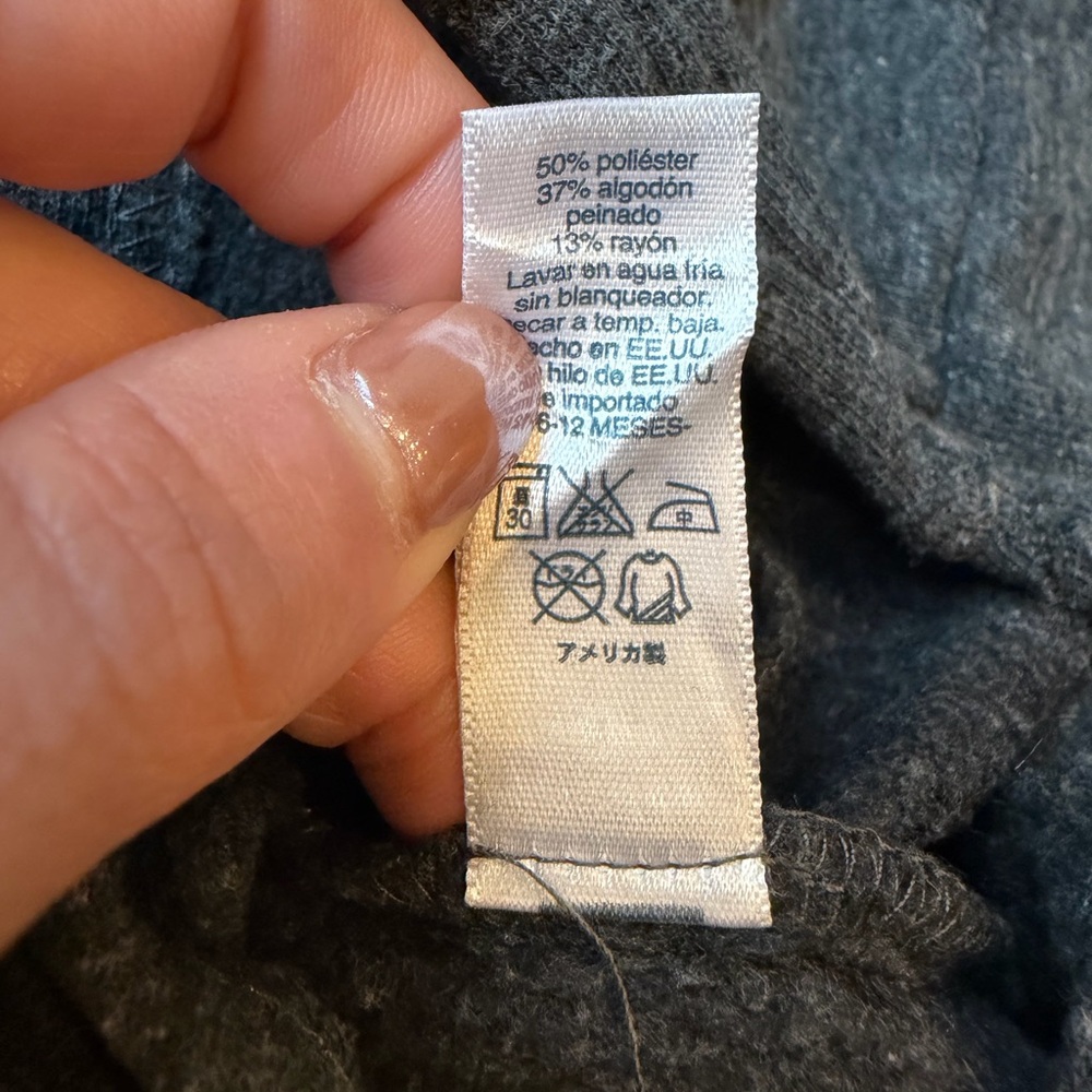 Designer From Denny’s!  Charcoal Gray Kids Hoodie with Fun Patches - Picture 4 of 10